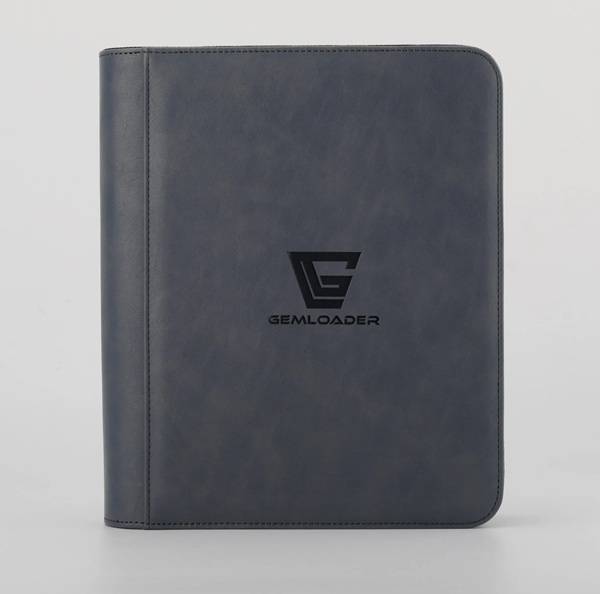 Mappe - Gemloader - Premium 4-Pocket Toploader Binder: Grey (holder 112 Kort) - !kort Tilbehã¸r