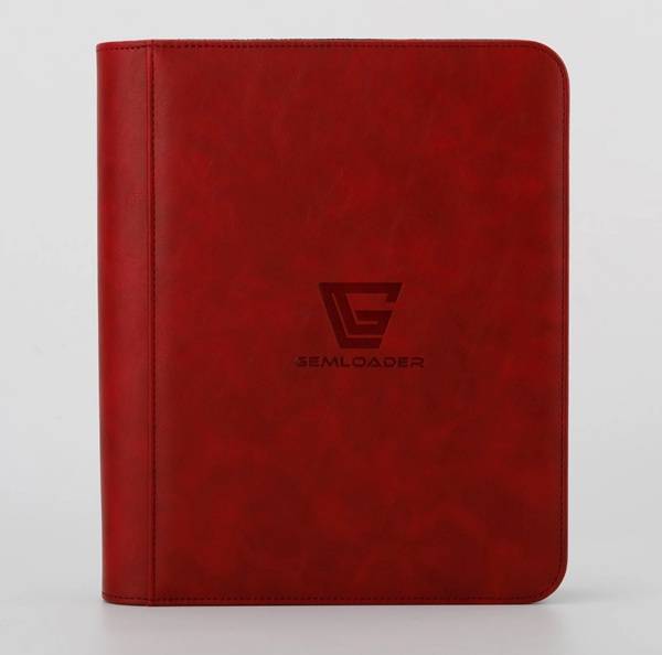 Mappe - Gemloader - Premium 4-Pocket Toploader Binder: Red (holder 112 Kort) - !kort Tilbehã¸r