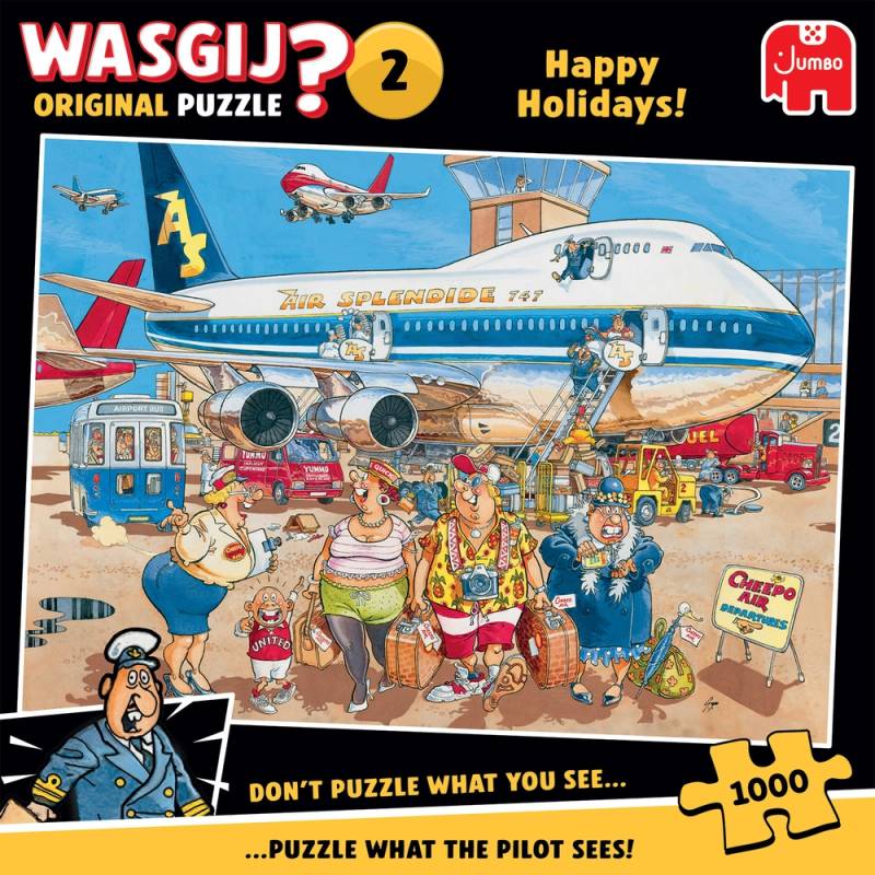 Puslespil Wasgij Original 2 Happy Days! 1000 Brikker