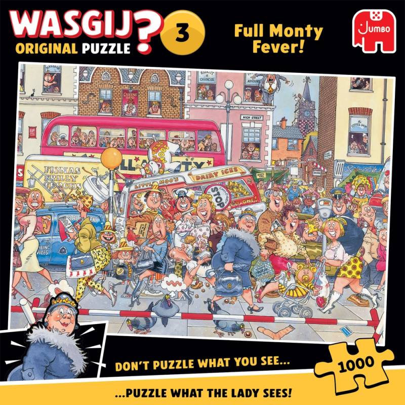 Puslespil Wasgij Original 3 Full Monty Fever! 1000 Brikker