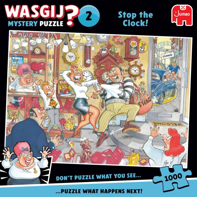 Puslespil Wasgij Mystery 2 Stop The Clock! 1000 Brikker
