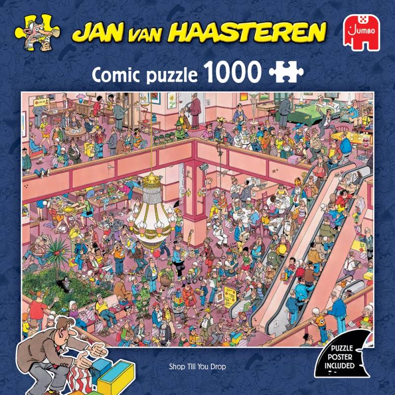 Puslespil Jvh Shop Till You Drop 1000 Brikker - Jan Van Haasteren