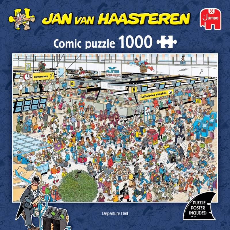 Puslespil Jvh Depature Hall 1000 Brikker - Jan Van Haasteren
