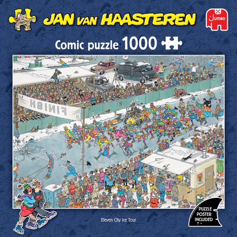 Puslespil Jvh Eleven City Tour 1000 Brikker - Jan Van Haasteren