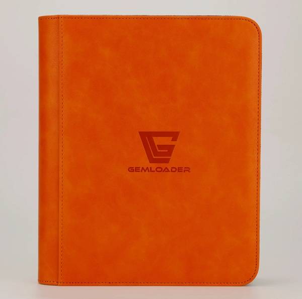Mappe - Gemloader - Premium 4-Pocket Toploader Binder: Orange (holder 112 Kort) - !kort Tilbehã¸r