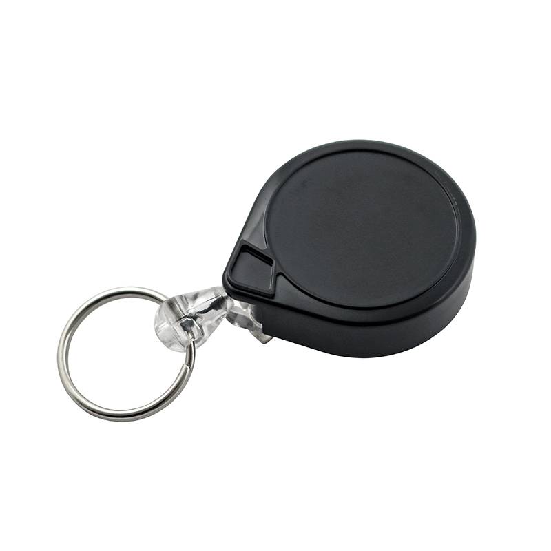 Key-Bak Nøglering Mini-Bak Sort Med Clips - Diesella