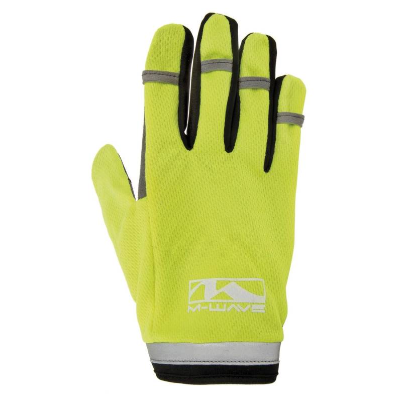 M - Wave / Cykelhandsker - Kan Bruges Til Touch Skærm - Non-Slip - Neon Gule - M - M-Wave