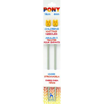 Pony Strikkepinde Til Børn 18 Cm 4,00 Mm