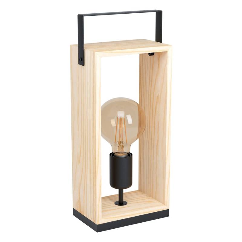Outlet: Eglo Famborough Bordlampe Til E27 H40 I Sort/Træ