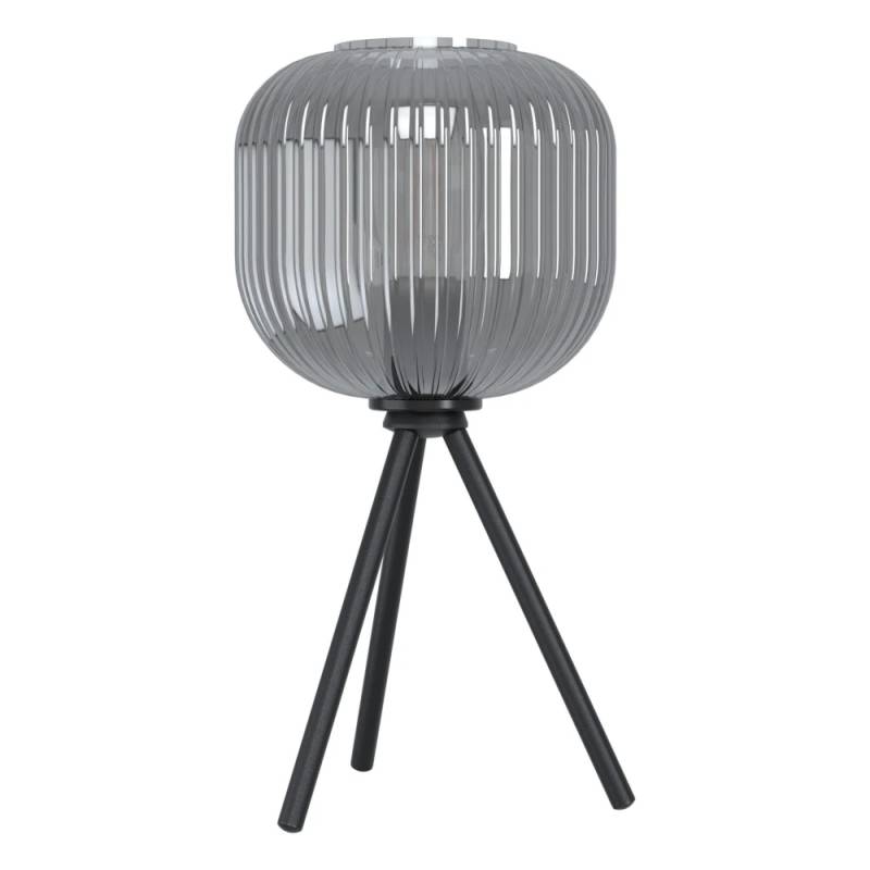 Outlet: Eglo Mantunalle Bordlampe Til E27 I Røget Glas