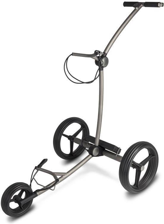 Big Max Eq Titan Elektrisk Golfvogn - Titanium Grey - 27 Hullers Batteri