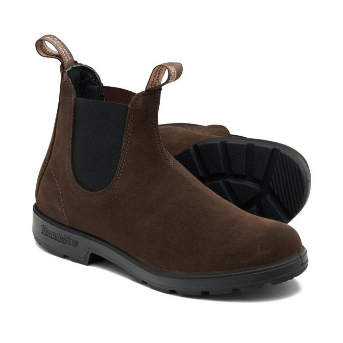 Blundstone 2410, Brown Suede-42,5 / Uk 8,5 - Læderstøvler Uden Snørebånd