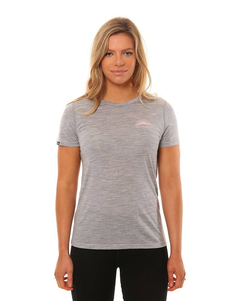 Merinould T-Shirt Dame - Adventure 170 - Bæredygtig, Ultralight Og åndbar T-Shirt I Merinould Grå - Xtm Performance