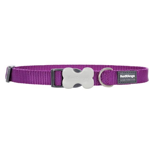 Red Dingo Halsbånd, Classic Lila,  20-32 Cm