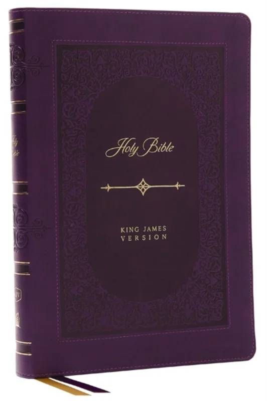 Kjv Holy Bible: Giant Print Thinline Bible, Purple Leathersoft, Red Letter, Comfort Print: King James Version (vintage Series) - Thomas Nelson Publishers