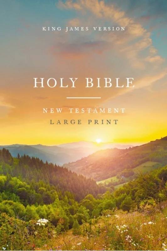Kjv Large Print Outreach New Testament Bible, Scenic Softcover, Comfort Print - Thomas Nelson Publishers