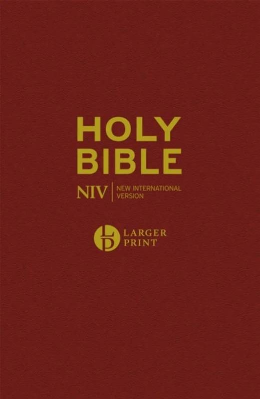 Niv Larger Print Burgundy Hardback Bible - John Murray Press