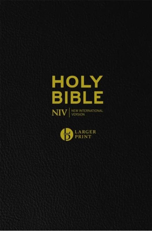 Niv Larger Print Black Leather Bible - John Murray Press